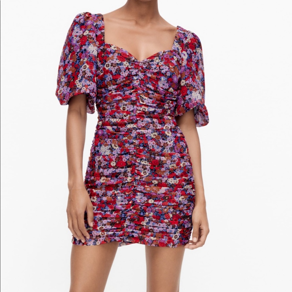 Zara Floral Mini Dress | Small & Medium (Available)